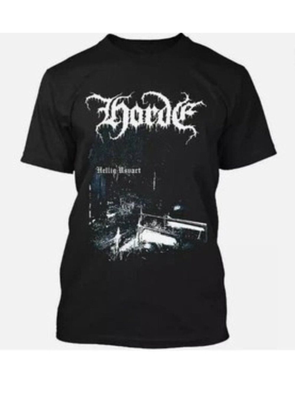 Horde Hellig Usvart Black Metal Band Graphic T-Shirt Australian Tee